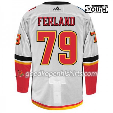 Calgary Flames MICHAEL FERLAND 79 Adidas Wit Authentic Shirt - Kinderen